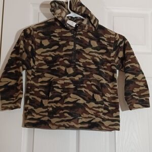 Kids RADBOYS Camouflage Hoodie partial Zip Size 5